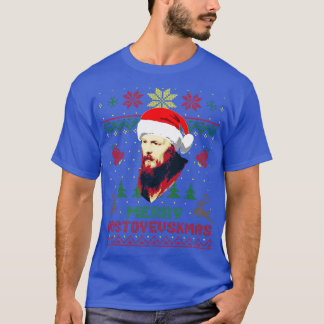 Camiseta Fyodor Dostoevsky Navidades divertidos 1