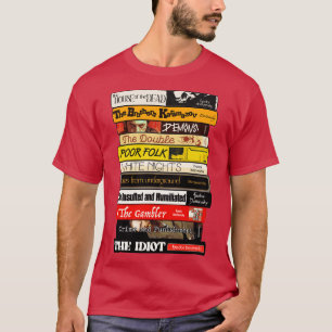 Camiseta Fyodor Dostoyevsky Books Stack
