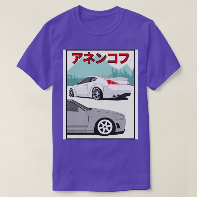 Camiseta g35 vs Skyline r34 (Diseño del anverso)