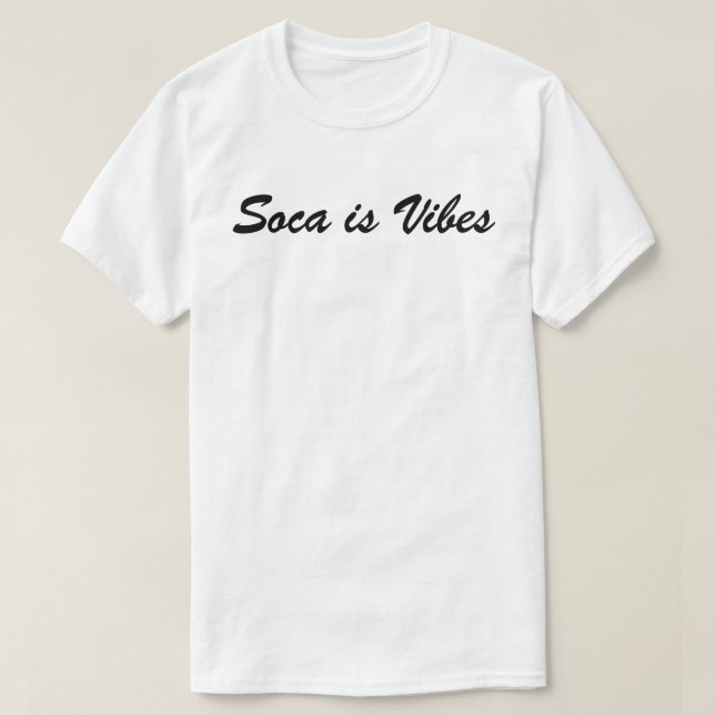 Camiseta G6 Production Soca is Vibes (Diseño del anverso)