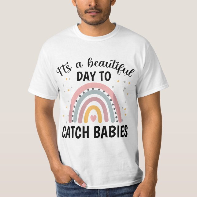 Camiseta g6Dj Rainbow Catch Babies NICU Labor and Delivery  (Anverso)