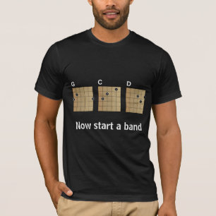 Camiseta G C D… ahora comienza una banda