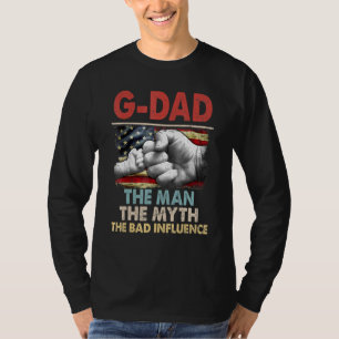 Camiseta G Dad The Man The MymyAmerican Flag The Bad Influ