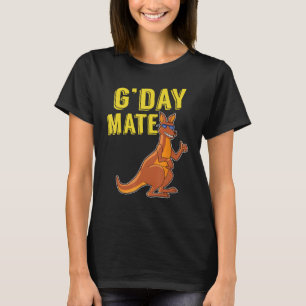 Camiseta G Day Mate GDay Australiano Kangaroo Aussie