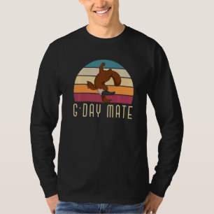 Camiseta G Day Mate Platypus Aussie Animal Retro Australia