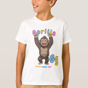 Camiseta "G es para Gorila" Tee de Alfabeto - Crecer todos 
