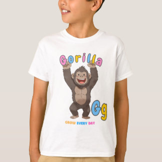 Camiseta "G es para Gorila" Tee de Alfabeto - Crecer todos