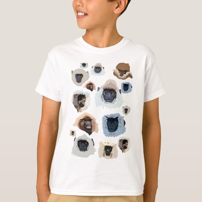 Camiseta G es para Gray Langur (Anverso)