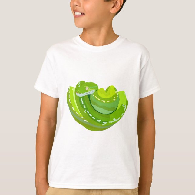 Camiseta G es para Green Tree Python (Anverso)