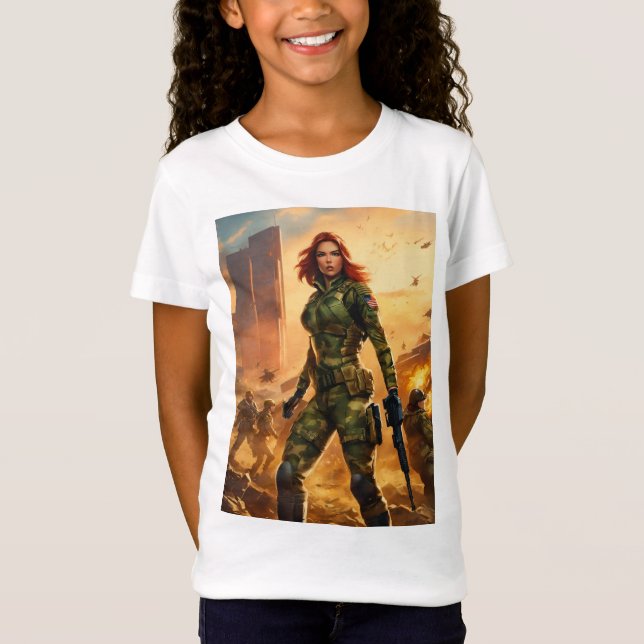Camiseta G. I. Joe Scarlett con diseño (Anverso)