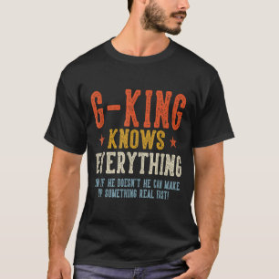 Camiseta G-king sabe todo día del padre retro vintage