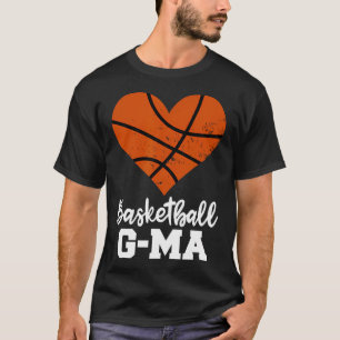 Camiseta G-Mamáes de baloncesto Gracioso Baloncesto corazón