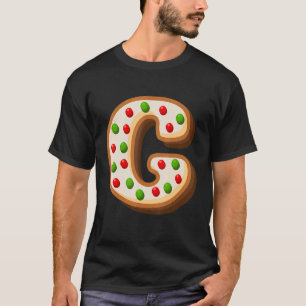 Camiseta G Navidades de capital más guapos Carta alfabética