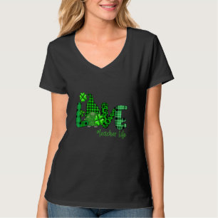 Camiseta G Nome Teacher St Patricks Day Love T Eacher Life