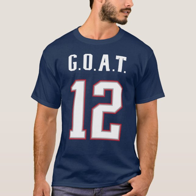 Camiseta G.O.A.T. Número 12 (Anverso)