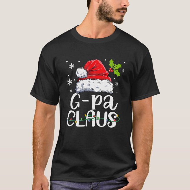 Camiseta G-Pa Claus Christmas Pajama Family Matching Xmas (Anverso)