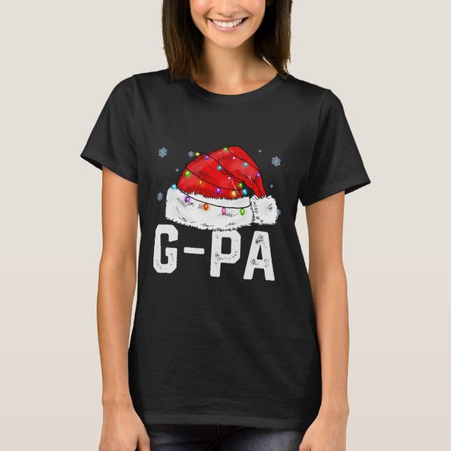 Camiseta G-pa Claus Funny Xmas Familia coincidiendo con el  (Anverso)