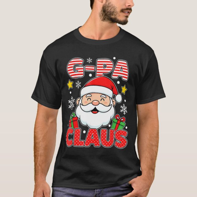 Camiseta G-pa Claus Shirt Group Matching Family Christmas  (Anverso)