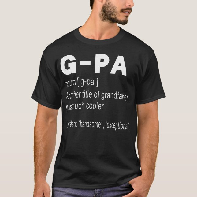 Camiseta G-Pa Definición Graciosa Regalo Para El Abuelo (Anverso)