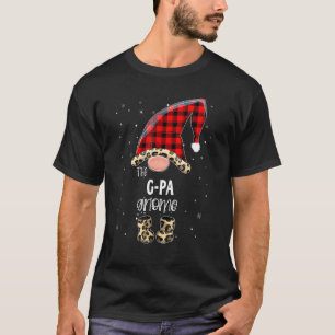 Camiseta G Pa Gnome Búfalo Familia Matemática Christma