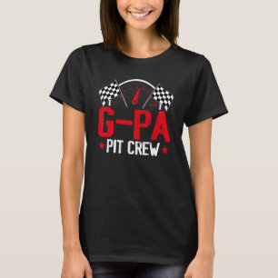 Camiseta G Pa Pit Crew Race Car Birday Party Carreras