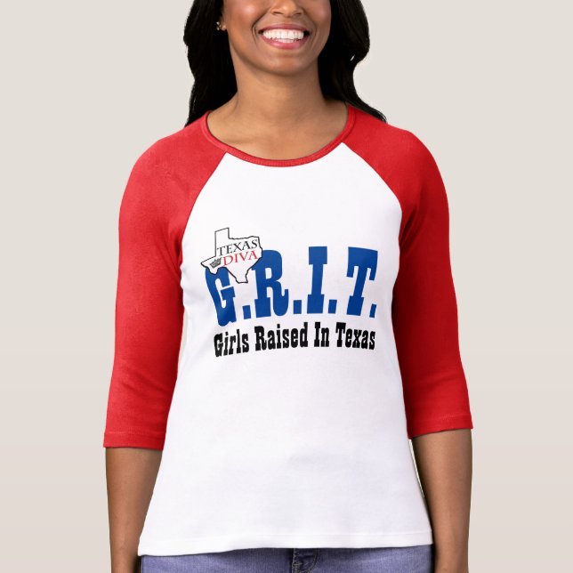 Camiseta G.R.I.T. - Chicas Criados En Texas (Anverso)