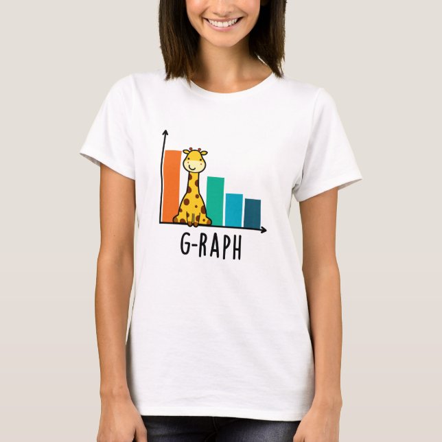 Camiseta G-raph Funny Giraffe Graph Pun (Anverso)