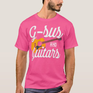 Camiseta G-Sus Y Guitars Divertido Jesús Guitarista Cristia