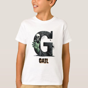Camiseta G Truco o trato inicial de Halloween