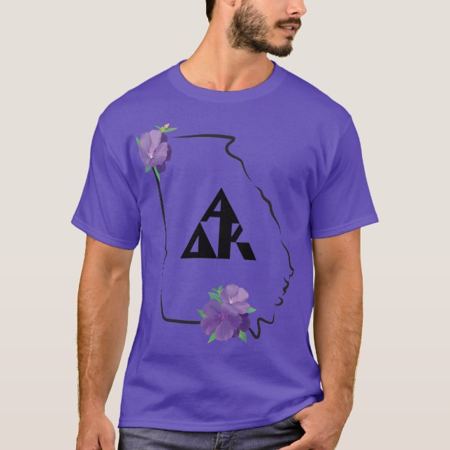 Camiseta GA Alpha Delta Kappa Tshirt oscuro con letras negr (Anverso)