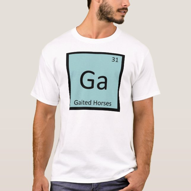 Camiseta Ga - Caballos de Paso Divertido Símbolo de Element (Anverso)
