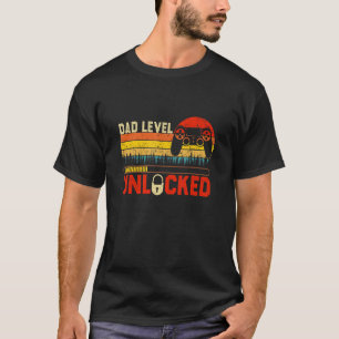 Camiseta Ga de vídeo retro de cadena de caracteres de nivel