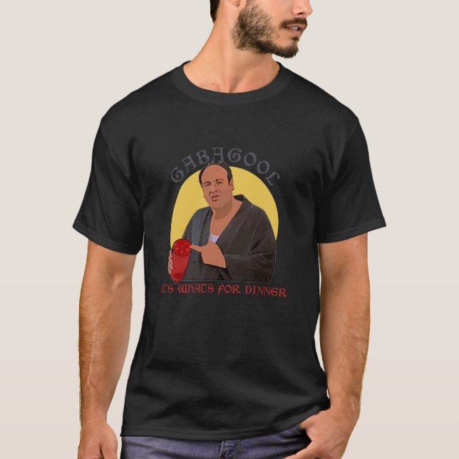 Camiseta Gabagool es lo que hay para la cena Tony Soprano P (Anverso)