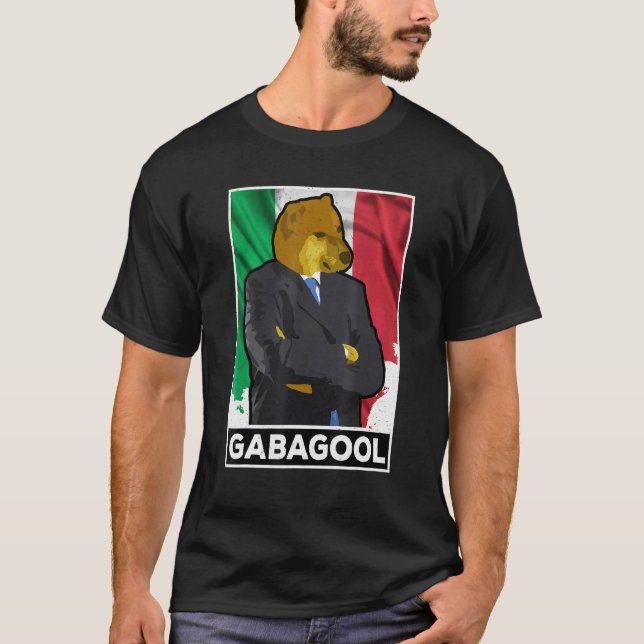 Camiseta Gabagool Shiba Perro Hombre Idioma Italiano Gabago (Anverso)