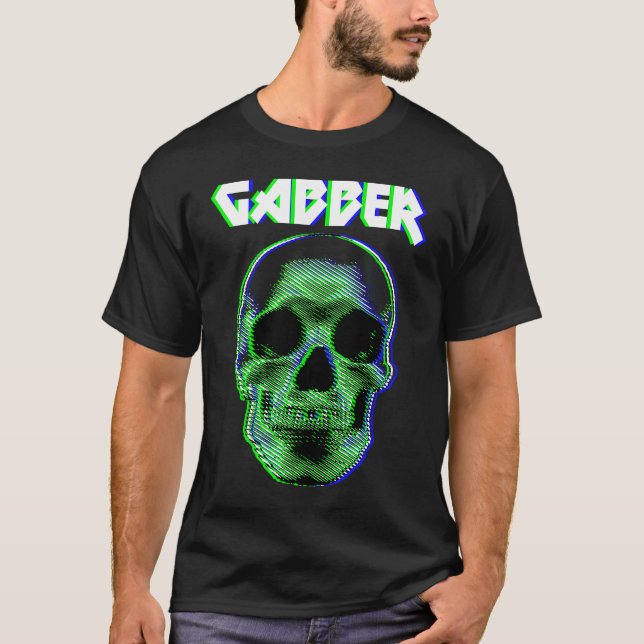 Camiseta Gabber Gabba Hardcore Techno Rave Hardstyle Tekk F (Anverso)
