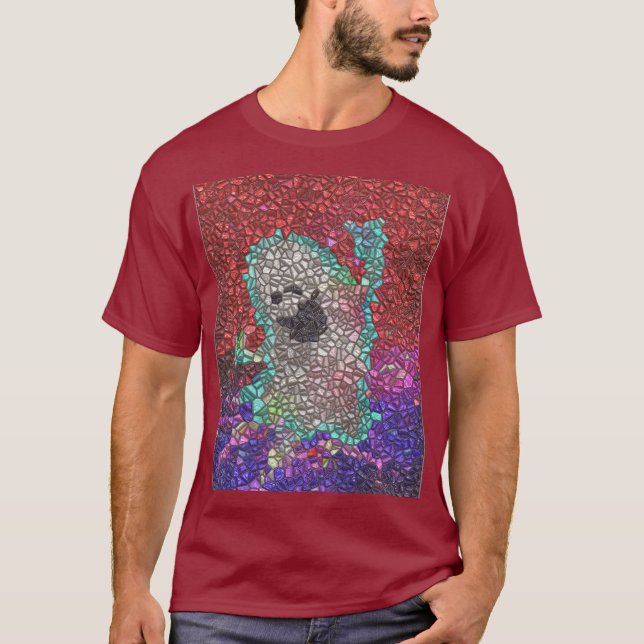Camiseta Gabbie el fantasma rojo mosaico (Anverso)
