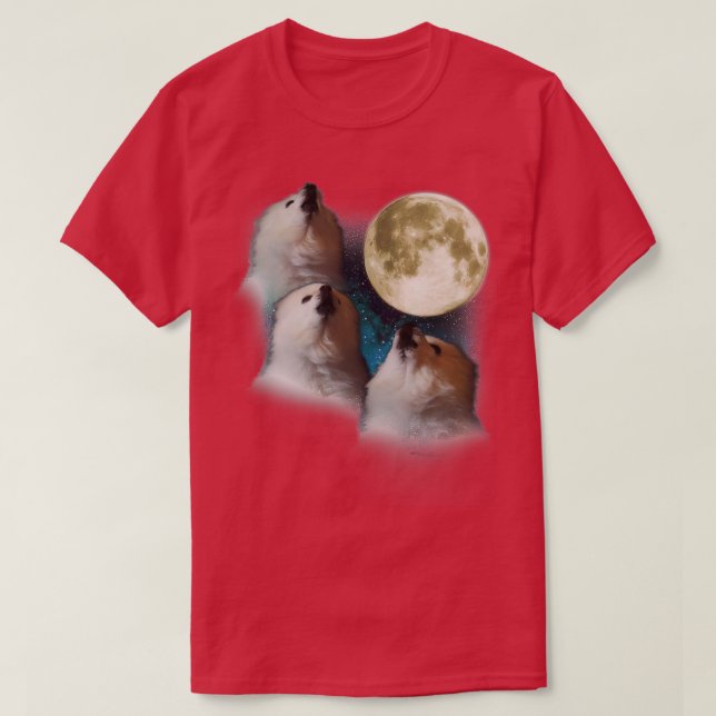 Camiseta Gabe el perro Tres Gabe Moon (Diseño del anverso)
