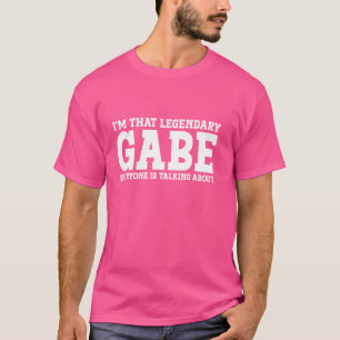 Camiseta Gabe Nombre Personal Nombre Nombre Funny Gabe
