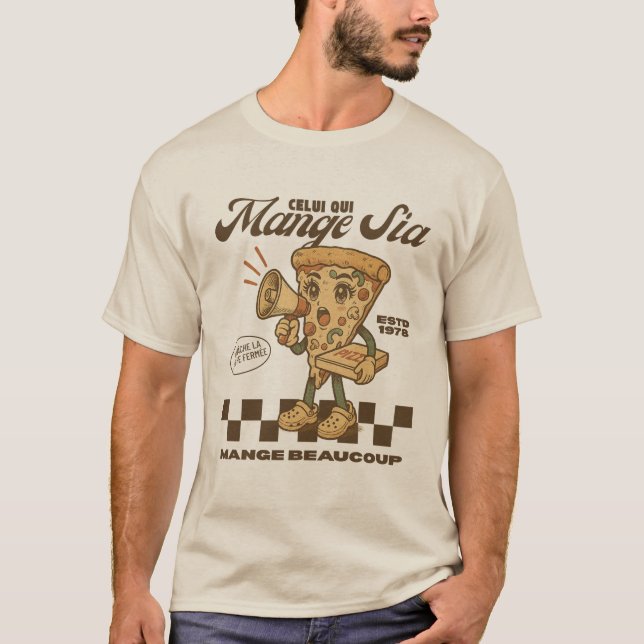 Camiseta Gabón: aquel que come sia, come mucho (Anverso)
