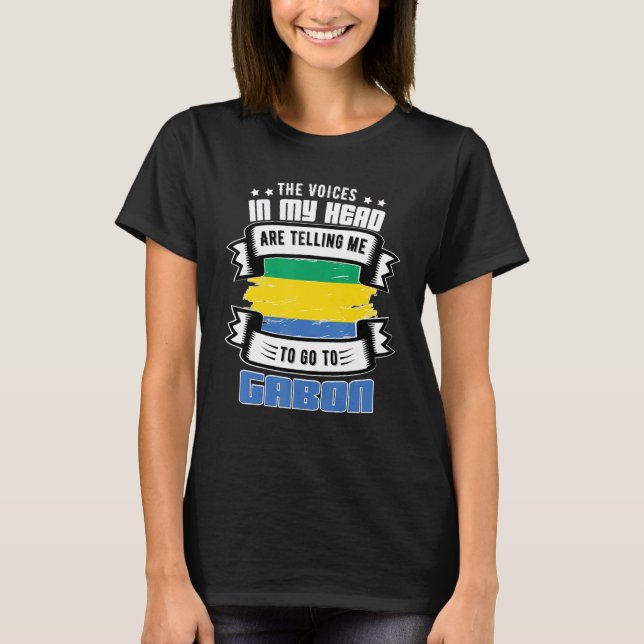 Camiseta Gabón en mi cabeza (Anverso)