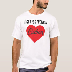 Camiseta Gabón lucha por la libertad