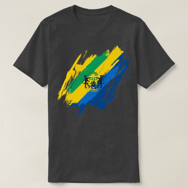 Camiseta Gabón Rpublique Gabonaise (Diseño del anverso)