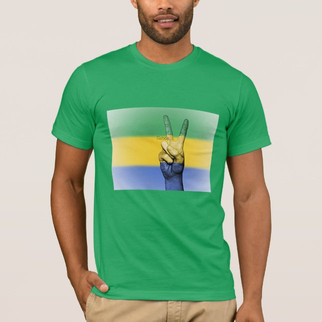 Camiseta Gabón, señal de paz, (Anverso)