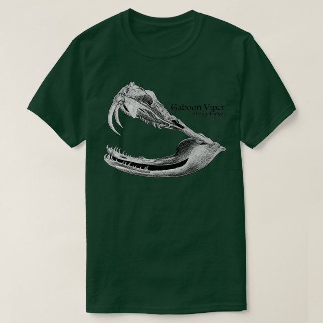 Camiseta Gaboon Viper Skull (Diseño del anverso)