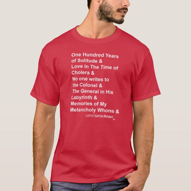Camiseta Gabriel Garcia Marquez (Anverso)
