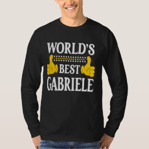 Camiseta Gabriele Nombre personal Mejor Canción del Mundo