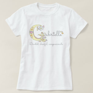 Camiseta Gabrielle chicas nombran personalizado decorativo