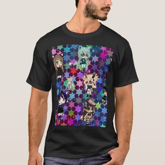 Camiseta Gacha Life Chica Bundle Pack Stars (Anverso)