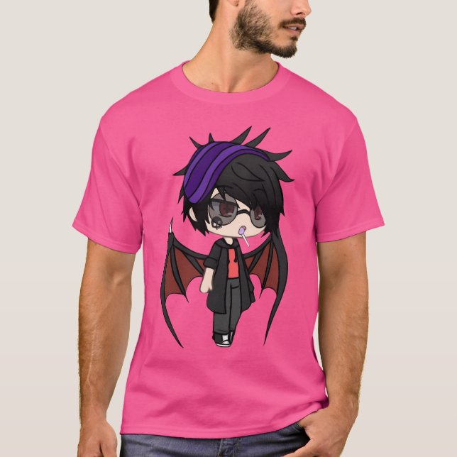 Camiseta Gacha Life Series - Karl Chibi Vampire Boy (Anverso)