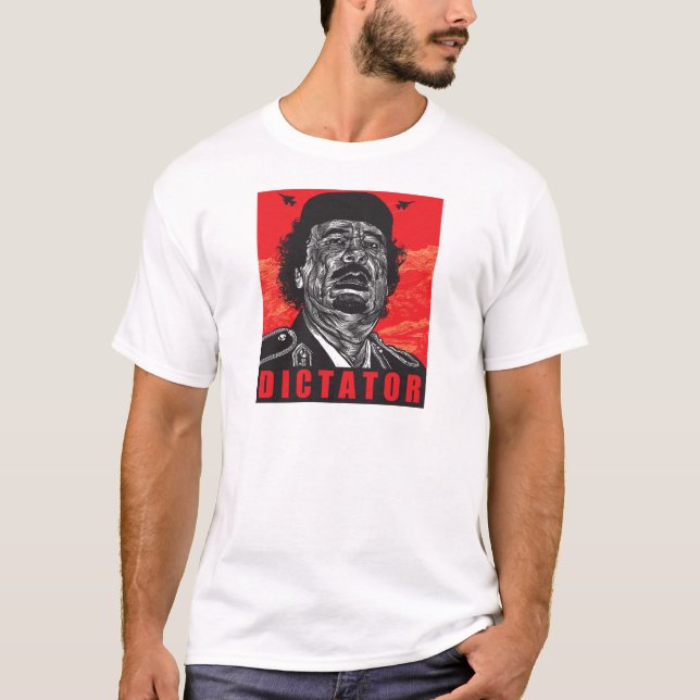 Camiseta Gaddafi - dictador (Anverso)